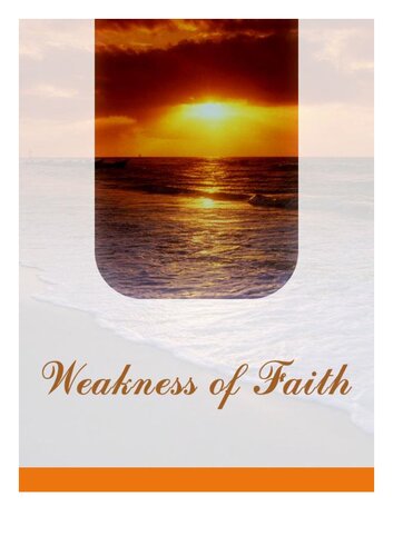 Weakness of Faith