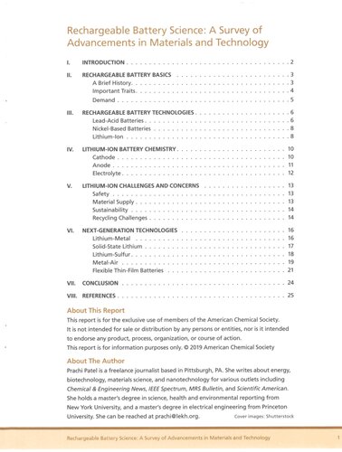 Rechargeable Battery Science: A Survey of Advancements in Materials and Technology