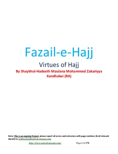 Fazail E Hajj