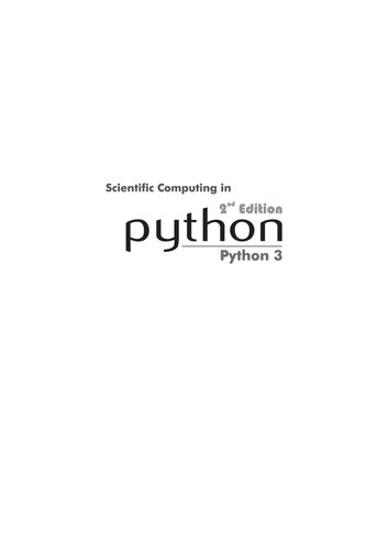 Scientific Computing in Python 3