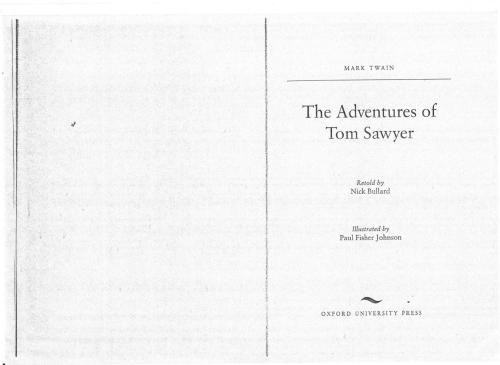 The Adventures of Tom Sawyer # адаптированная книга ()