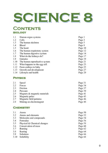 Science 8 (science schoolbook for grade 8 students)