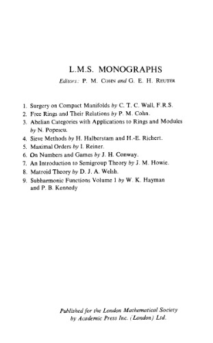 An Introduction to Semigroup Theory ()