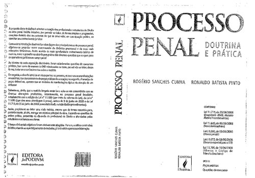 Processo Penal - Doutrina e Prática