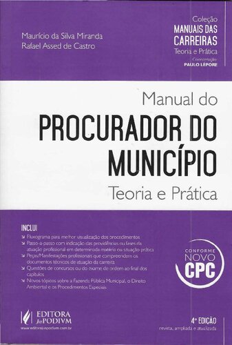 Manual Do Procurador Do Município - Col. Manuais Das Carreiras - 4ª Ed. 2016