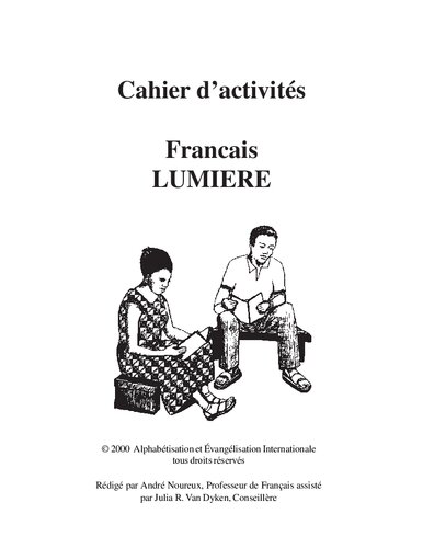 Cahier d’activités. Francais LUMIERE