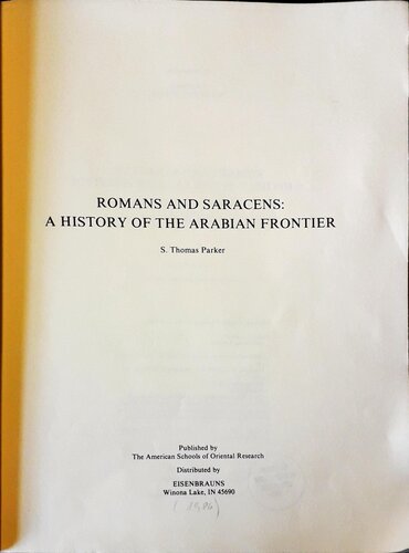 Romans and Saracens: a history of the Arabian frontier