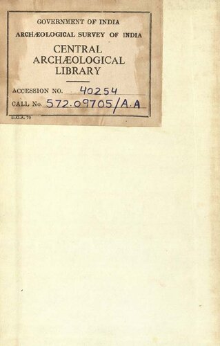 American Anthropologist Organ of the American  Anthropological Association the  Anthropological Society of Washington and the American Ethnological Society of New York Vol. XXIII