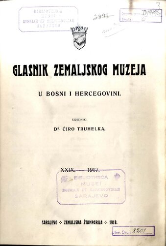 Glasnik zemaljskog muzeja u Bosni i Hercegovini