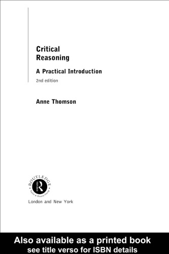 Critical Reasoning: A Practical Introduction