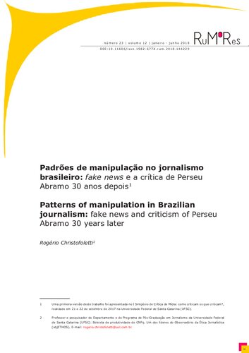 Padrões de manipulação no jornalismo brasileiro