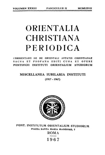 Orientalia Christiana Periodica