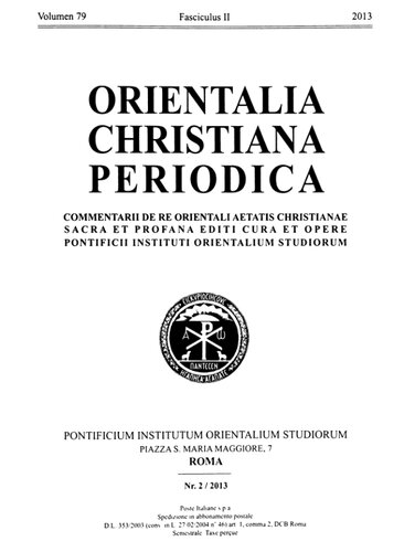 Orientalia Christiana Periodica