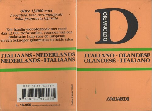 Dizionario italiano-olandese olandese-italiano - Italiaans-nederlands nederlands-italiaans woordenboek