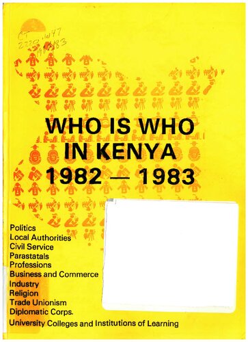 Who is Who in Kenya 1982-1983