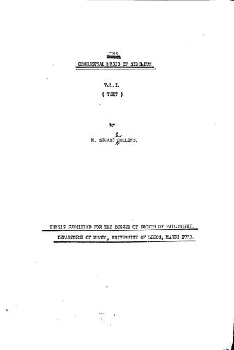 The Orchestral Music of Sibelius