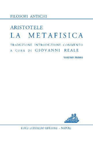 La Metafisica. Libri A-Z