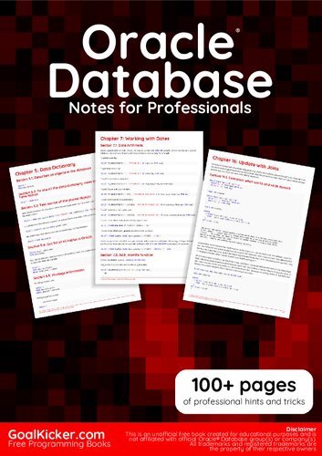 Oracle® Database Notes for Professionals book