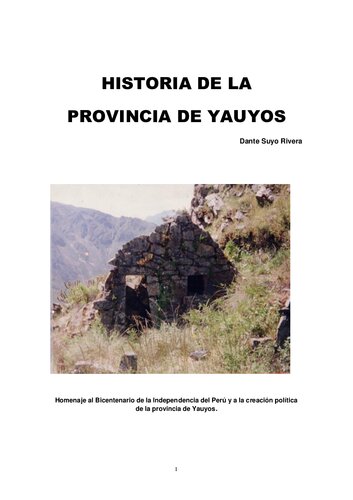 Historia de la provincia de Yauyos (Lima)