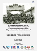 IV. Uluslararası Rating Academy Kongresi “Köy Enstitüleri ve Eğitimde Yeni Arayışlar”: BİLDİRİLER