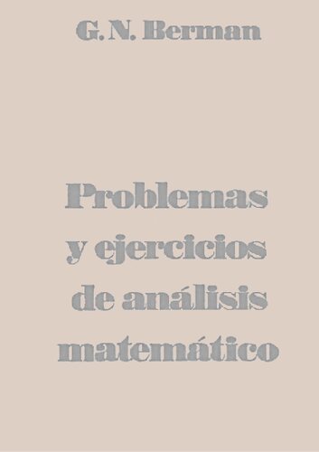 Problemas y ejercicios de analisis matematico