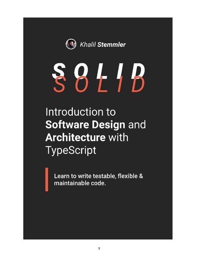 Introduction to Software Design and Architecture With Type Script