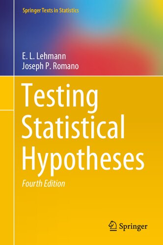Testing Statistical Hypotheses