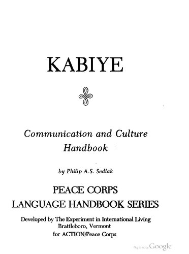 Kabiye : Communication and Culture Handbook