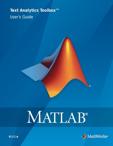 MATLAB Text Analytics Toolbox™ User's Guide