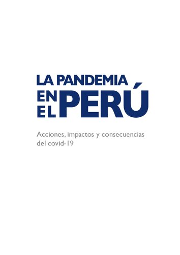 La pandemia en el Perú. Acciones, impactos y consecuencias del covid-19