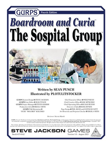 GURPS 4th edition. Boardroom and Curia. The Sospital Group