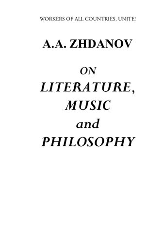 On Literature, Music and Philosophy