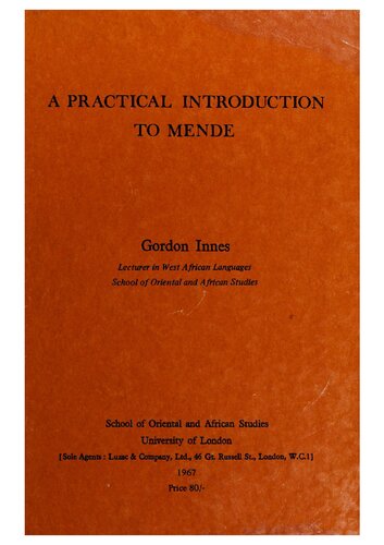 A Practical Introduction to Mende (language)