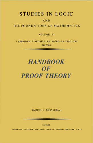 Handbook of Proof Theory