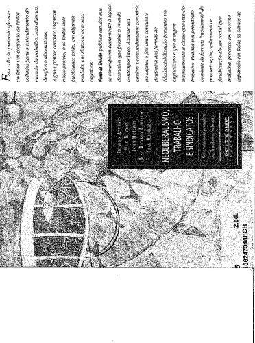 Neoliberalismo, trabalho e sindicatos: reestruturação produtiva no Brasil e na Inglaterra