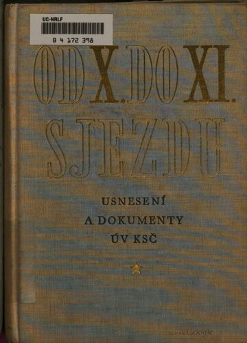 Od X. do XI. sjezdu KSČ