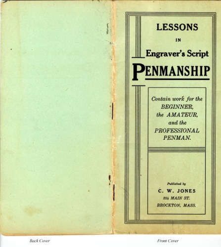 Lessons in Engraver's Script