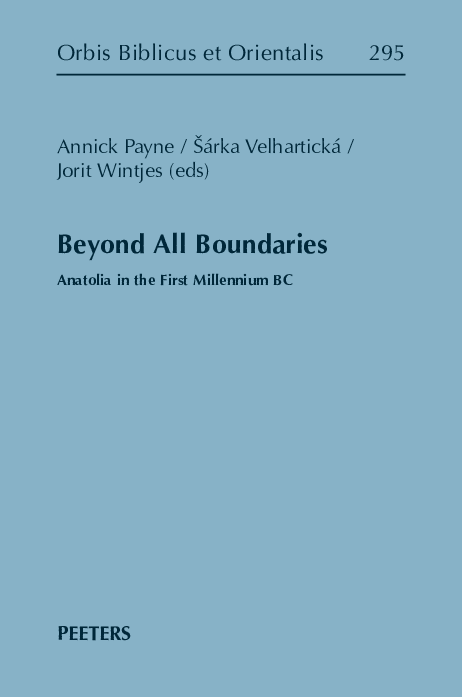 Beyond All Boundaries: Anatolia in the First Millennium BC