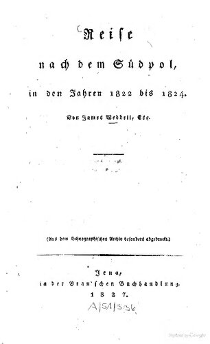 Reise nach dem Südpol in den Jahren 1822 bis 1824