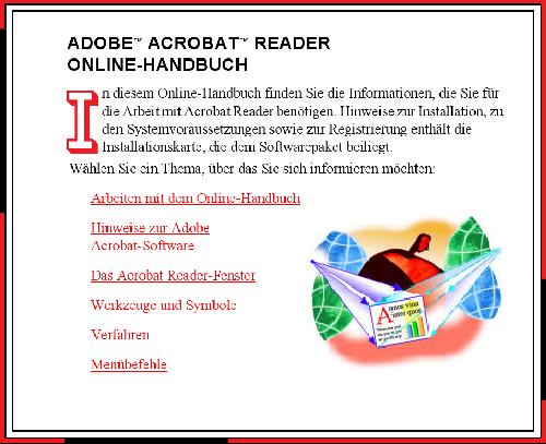 Adobe Acrobat Reader Online-Handbuch