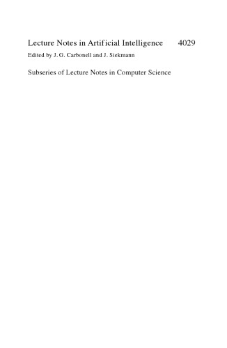 Artificial Intelligence and Soft Computing – ICAISC 2006: 8th International Conference, Zakopane, Poland, June 25-29, 2006. Proceedings