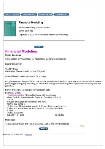 Financial Modeling