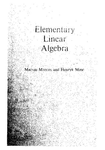 Elementary Linear Algebra