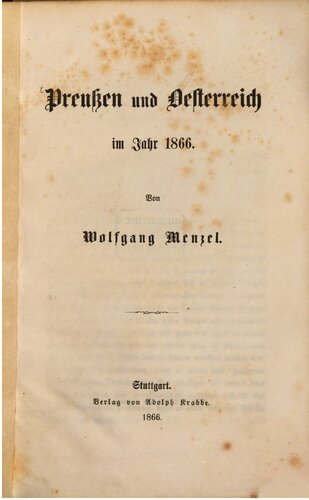 Preußen und Österreich im Jahr 1866