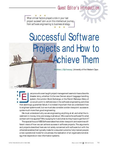 IEEE Software (May/June 1999)