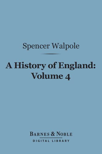 A History of England, Volume 4: From the Conclusion of the Great War in 1815