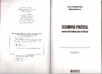 Economia política: uma introdução crítica