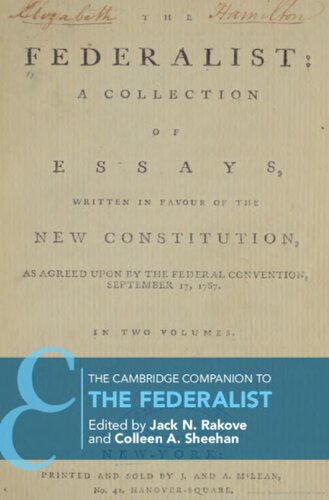 The Cambridge Companion to The Federalist