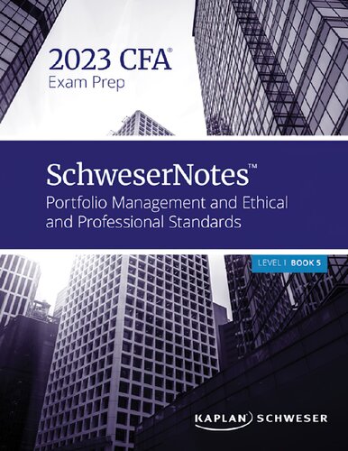 Schweser Notes CFA Level I Book 5 Portfolio Management