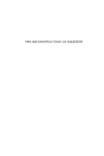 The Reconstruction of Religion: Lessing, Kierkegaard, and Nietzsche